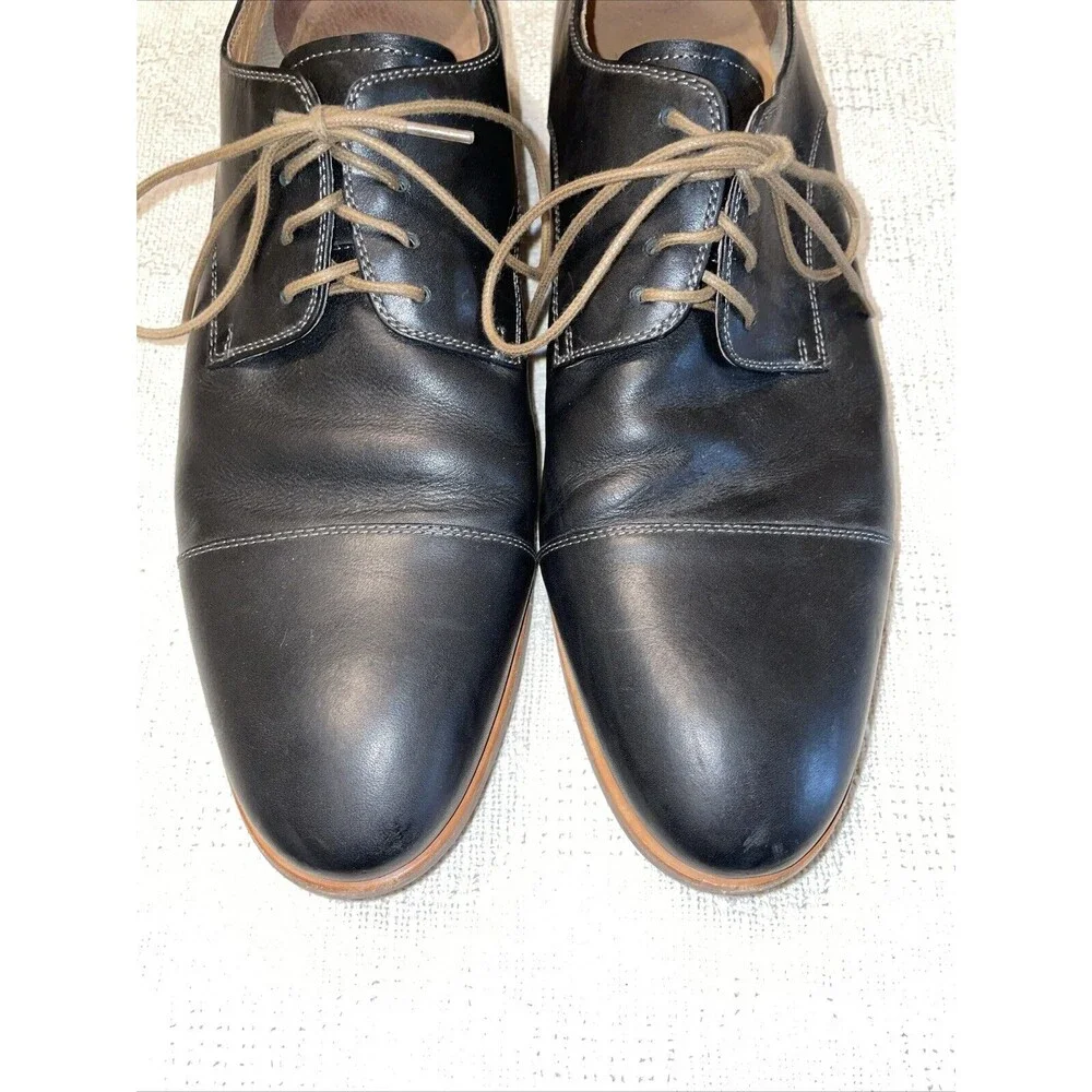 Warfield & Grand Men’s Dress Shoes Size 10.5 M Black Leather Oxfords Business